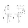 Смеситель для раковины Lemark Plus Grace LM1506C